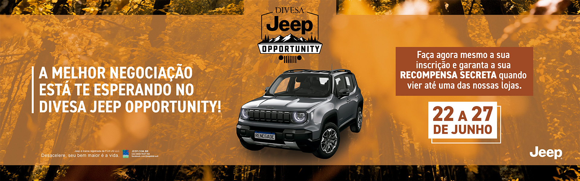 Jeep Oportunity é na Divesa